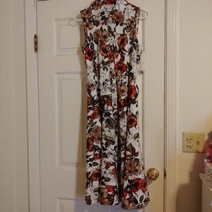 Floral Shirt Dress NWOT